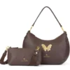 Borsa Donna Mezzaluna a Spalla BRACCIALINI linea Beth Jewels Marrone