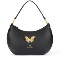 Borsa Donna Mezzaluna a Spalla BRACCIALINI linea Beth Jewels Nera