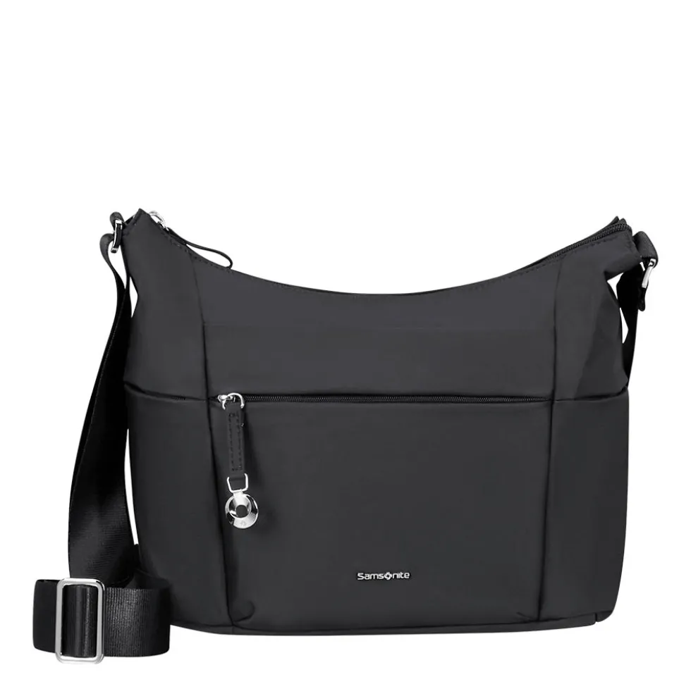 Borsa Donna Mezzaluna a Tracolla Small SAMSONITE linea Move 5.0 in Nylon Nero