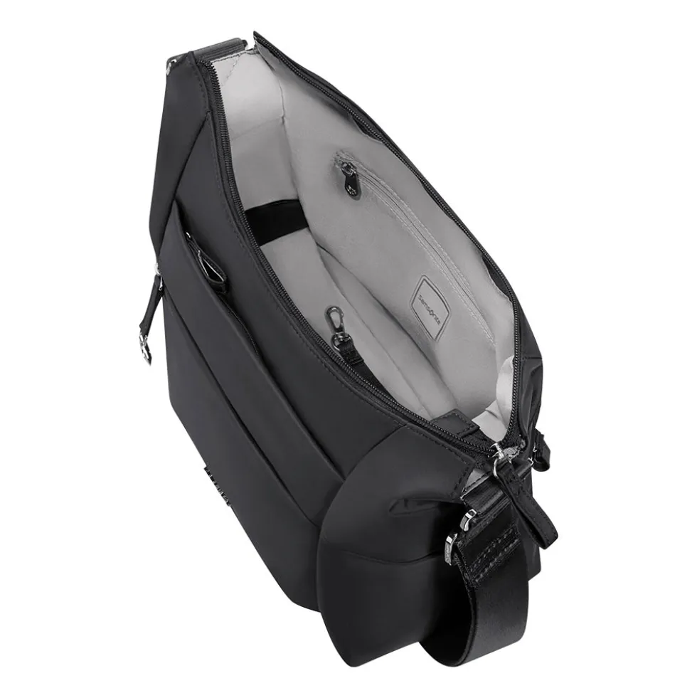 Borsa Donna Mezzaluna a Tracolla Small SAMSONITE linea Move 5.0 in Nylon Nero