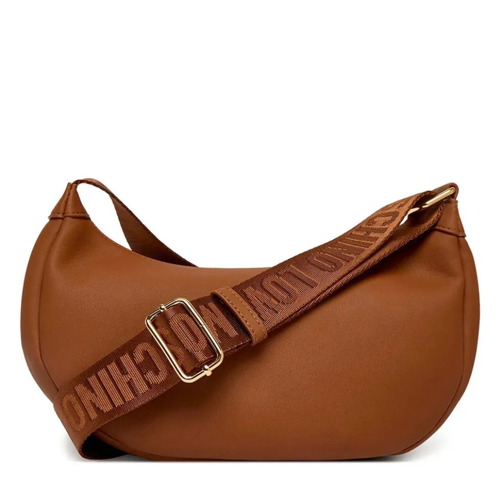 Borsa Donna Mezzaluna con Tracolla LOVE MOSCHINO linea Bold Bag Marrone