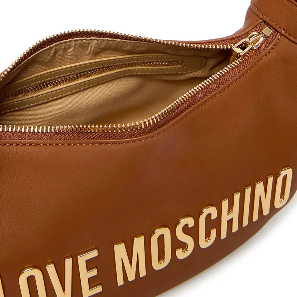 Borsa Donna Mezzaluna con Tracolla LOVE MOSCHINO linea Bold Bag Marrone