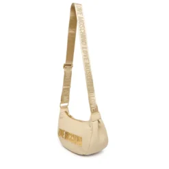 Borsa Donna Mezzaluna con Tracolla LOVE MOSCHINO linea Bold Bag Avorio