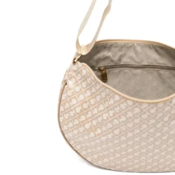 Borsa Donna Mezzaluna GHERARDINI in Tessuto Softy colore Creta
