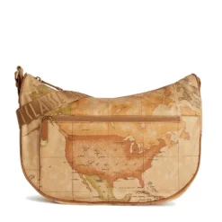 Borsa Donna Mezzaluna Grande con Tasca 1A Classe Alviero Martini linea Geo Soft colore Geo Classic S010