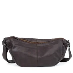 Borsa Donna Mezzaluna Large a Tracolla GIANNI CONTI linea Graciela in Pelle Nera