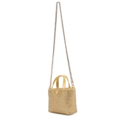 Borsa Donna Mini a Mano GUESS Linea Tasmin colore Gold
