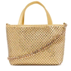 Borsa Donna Mini a Mano GUESS Linea Tasmin colore Gold