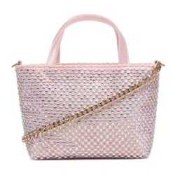 Borsa Donna Mini a Mano GUESS Linea Tasmin colore Light Rose
