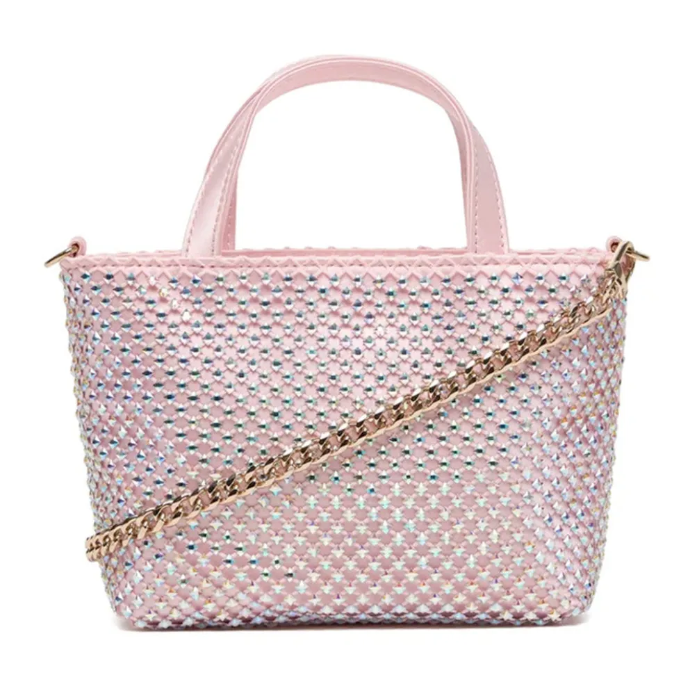 Borsa Donna Mini a Mano GUESS Linea Tasmin colore Light Rose