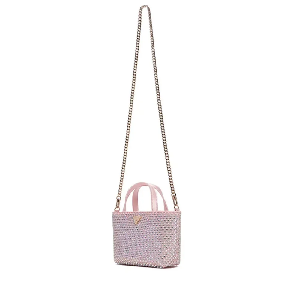 Borsa Donna Mini a Mano GUESS Linea Tasmin colore Light Rose
