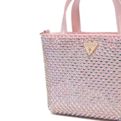 Borsa Donna Mini a Mano GUESS Linea Tasmin colore Light Rose