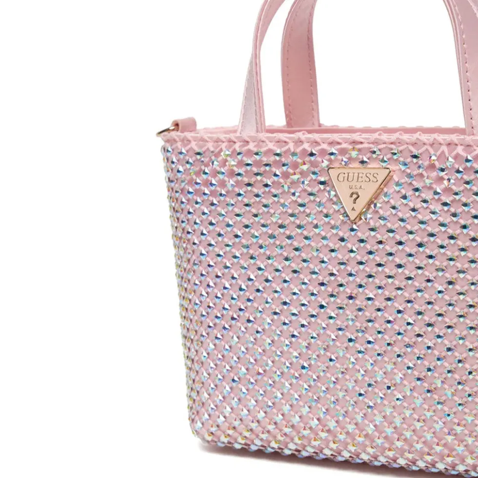 Borsa Donna Mini a Mano GUESS Linea Tasmin colore Light Rose