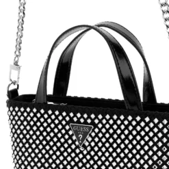 Borsa Donna Mini a Mano GUESS Linea Tasmin Colore Nero
