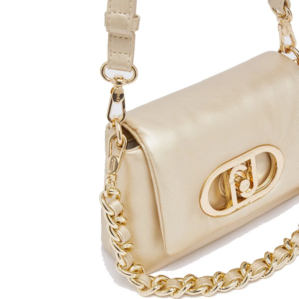 Borsa Donna Mini a Spalla LIU JO Better linea La Puffy Oro Chiaro