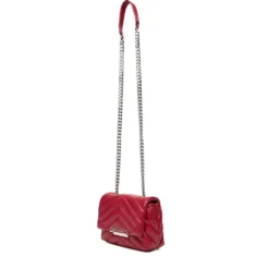 Borsa Donna Mini a Tracolla Chiusa con Patta e Clip ARMANI EXCHANGE Colore Red Dahlia Linea Susy