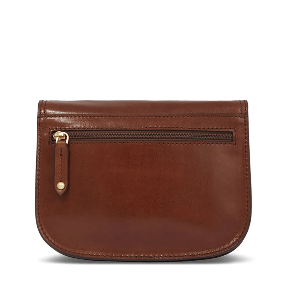 Borsa Donna Piccola a Tracolla The Bridge in Pelle Marrone linea Story