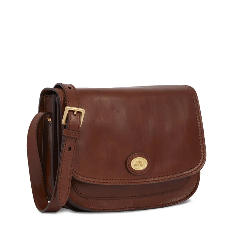 Borsa Donna Piccola a Tracolla The Bridge in Pelle Marrone linea Story