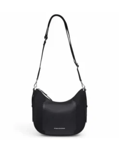 Borsa Donna PIQUADRO linea Circle in Tessuto Riciclato e Pelle Nera - BD6657W92T