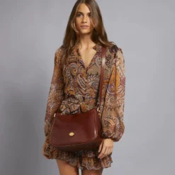Borsa Donna Sacca a Tracolla THE BRIDGE in Pelle Marrone linea Story 04716901
