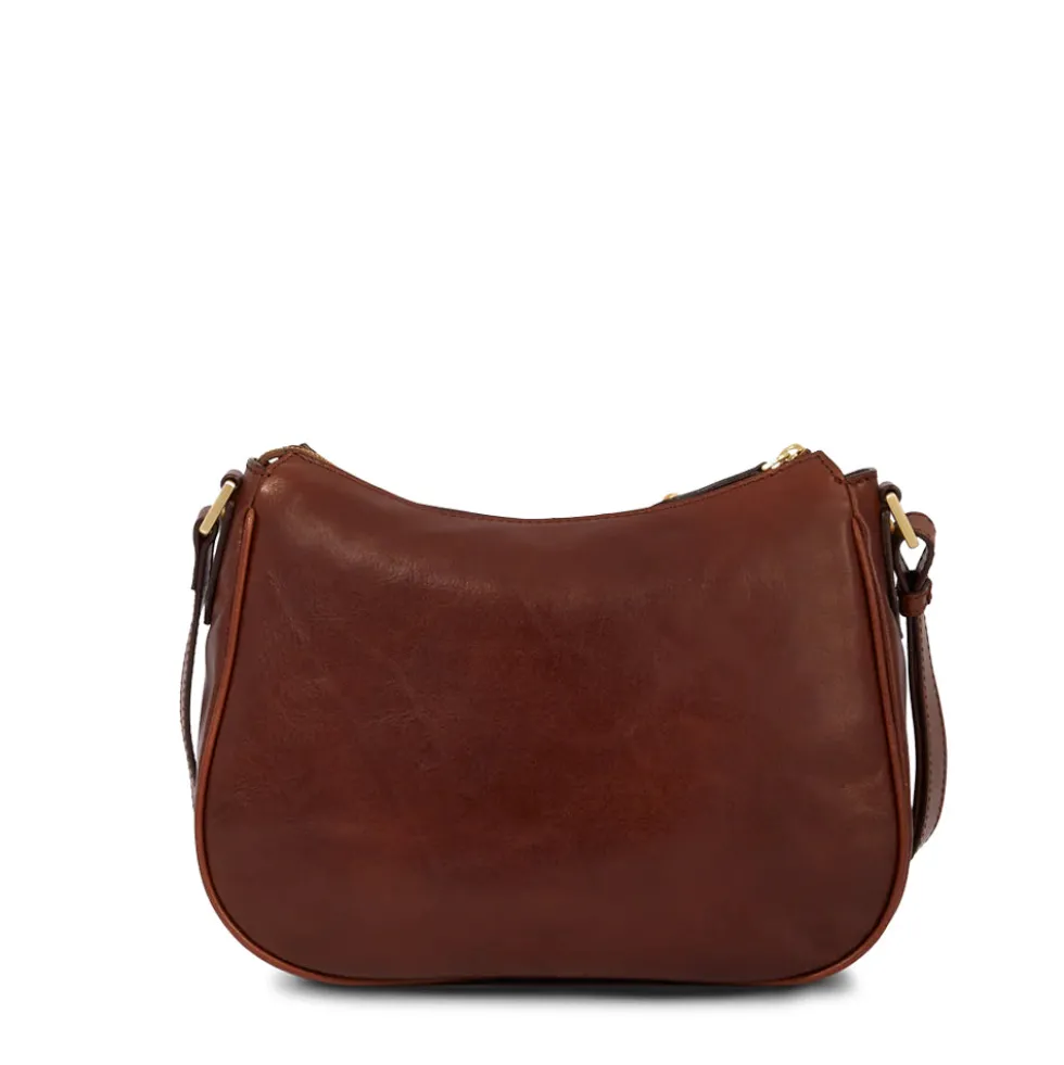 Borsa Donna Sacca a Tracolla THE BRIDGE in Pelle Marrone linea Story 04716901