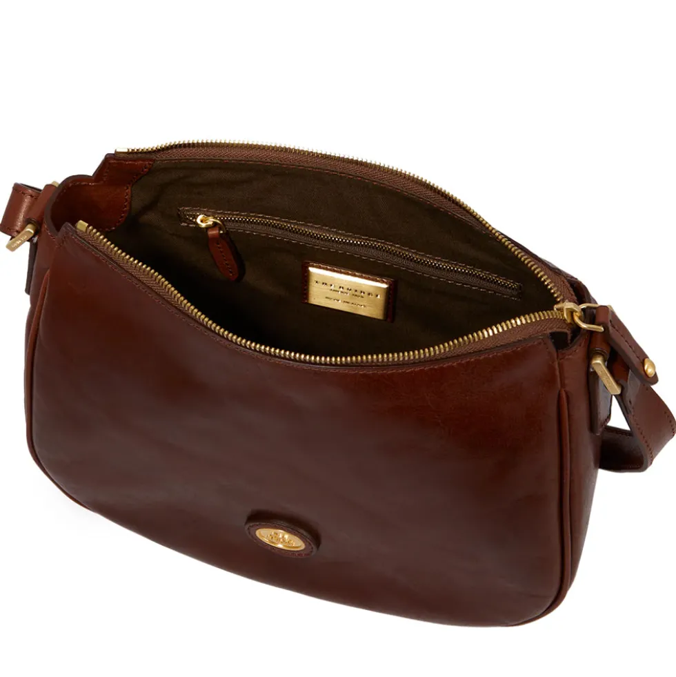 Borsa Donna Sacca a Tracolla THE BRIDGE in Pelle Marrone linea Story 04716901