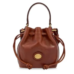 Borsa Donna Secchiello Mini THE BRIDGE linea Story in Pelle Marrone