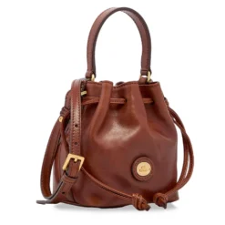 Borsa Donna Secchiello Mini THE BRIDGE linea Story in Pelle Marrone