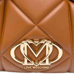 Borsa Donna Secchiello Small LOVE MOSCHINO linea Embossed Trapuntata color Cuoio