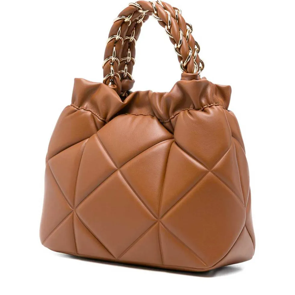 Borsa Donna Secchiello Small LOVE MOSCHINO linea Embossed Trapuntata color Cuoio