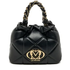 Borsa Donna Secchiello Small LOVE MOSCHINO linea Embossed Trapuntata Nera
