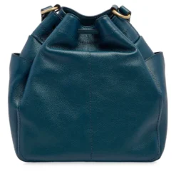 Borsa Donna Secchiello THE BRIDGE linea Letizia in Pelle Blu Pavone