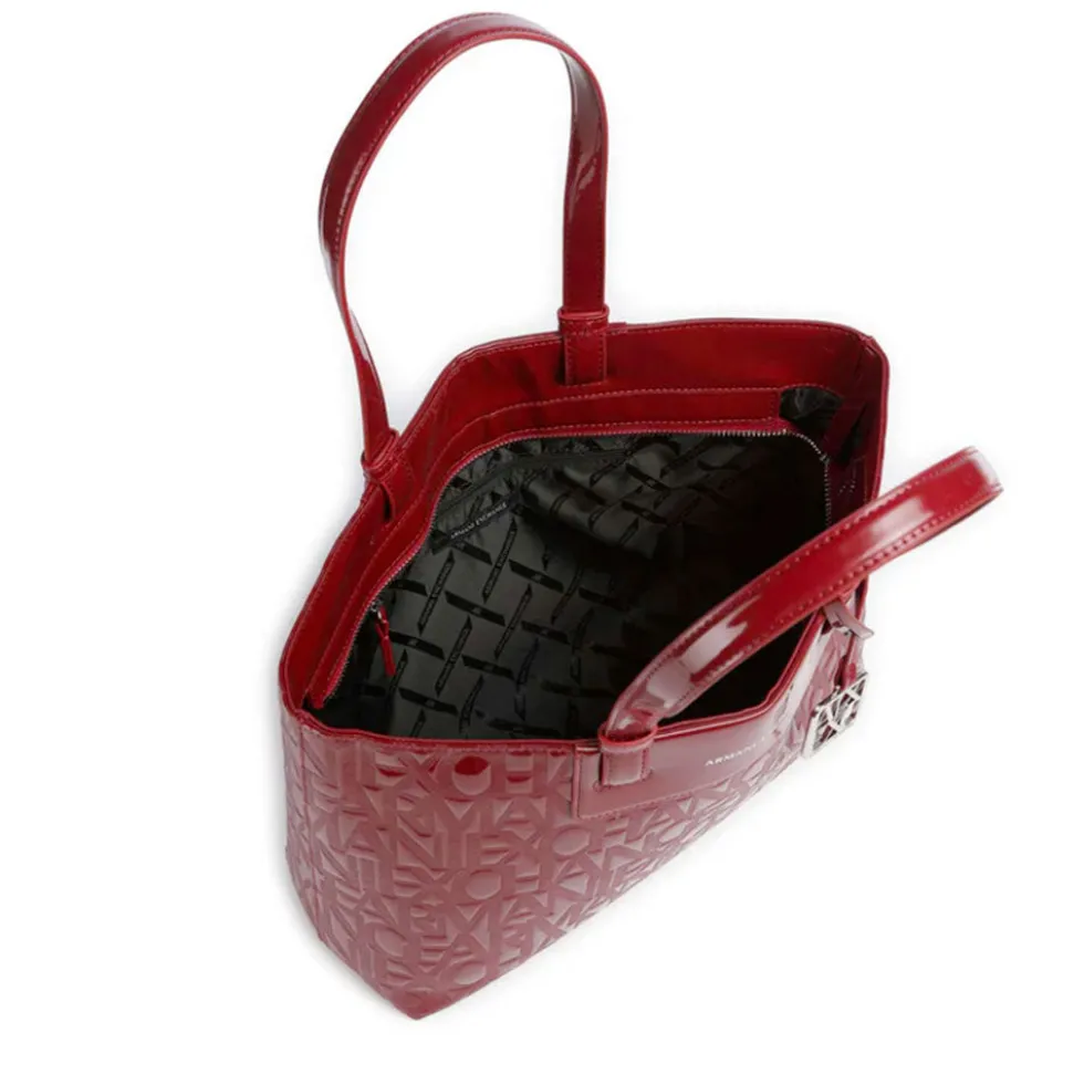 Borsa Donna Shopper a Spalla ARMANI EXCHANGE colore Red Dahlia Lucido Linea Liz