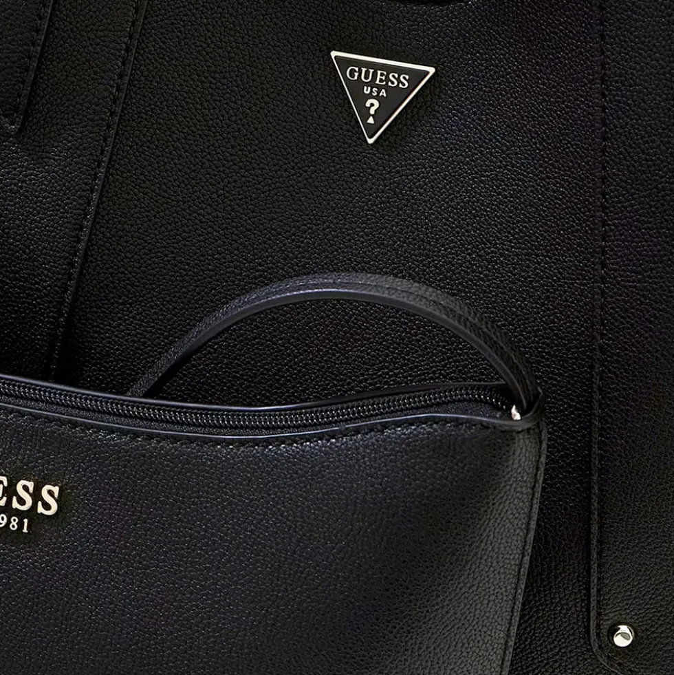Borsa Donna Shopper a Spalla GUESS Linea Darcy Colore Nero