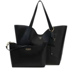 Borsa Donna Shopper a Spalla GUESS Linea Darcy Colore Nero