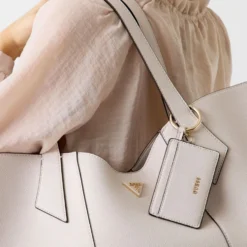 Borsa Donna Shopper a Spalla GUESS Linea Darcy Colore Stone