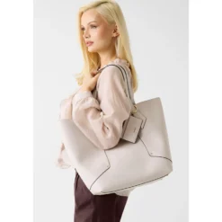 Borsa Donna Shopper a Spalla GUESS Linea Darcy Colore Stone