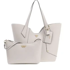 Borsa Donna Shopper a Spalla GUESS Linea Darcy Colore Stone