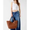 Borsa Donna Shopper a Spalla GUESS Linea Darcy Colore Cognac