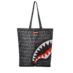 Borsa Donna Shopper a Spalla Ripieghevole SPRAYGROUND Stampa Split Infinity Check