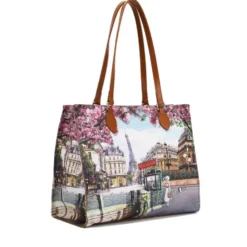 Borsa Donna Shopper a Spalla Y NOT YES-602 stampa Emily in Paris