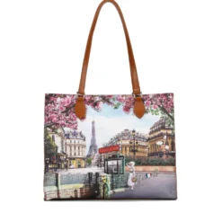 Borsa Donna Shopper a Spalla Y NOT YES-602 stampa Emily in Paris