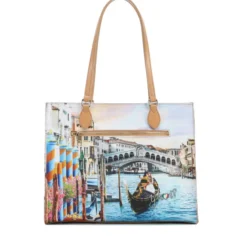 Borsa Donna Shopper a Spalla Y NOT YES-602 stampa Dream in Venice