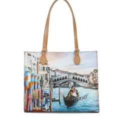 Borsa Donna Shopper a Spalla Y NOT YES-602 stampa Dream in Venice