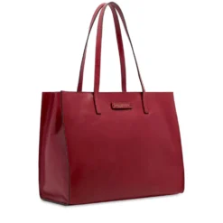Borsa Donna Shopper THE BRIDGE linea Mirra in Pelle Rosso Mattone