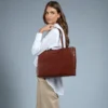 Borsa Donna Shopper THE BRIDGE Linea Mirra in Pelle Marrone