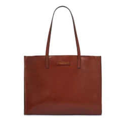 Borsa Donna Shopper THE BRIDGE Linea Mirra in Pelle Marrone