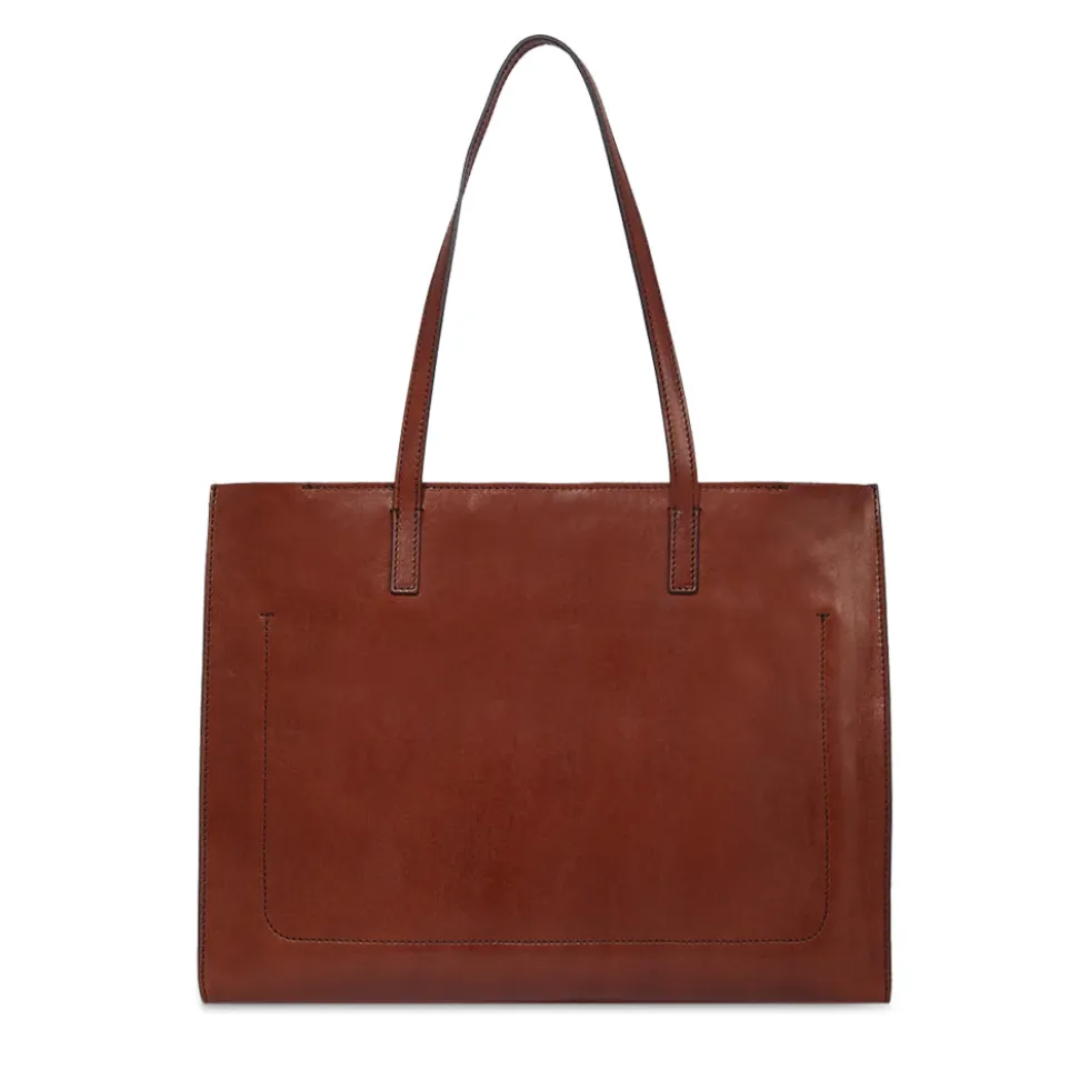 Borsa Donna Shopper THE BRIDGE Linea Mirra in Pelle Marrone