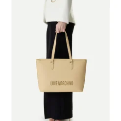 Borsa Donna Shopping LOVE MOSCHINO linea Bold Bag color Burro