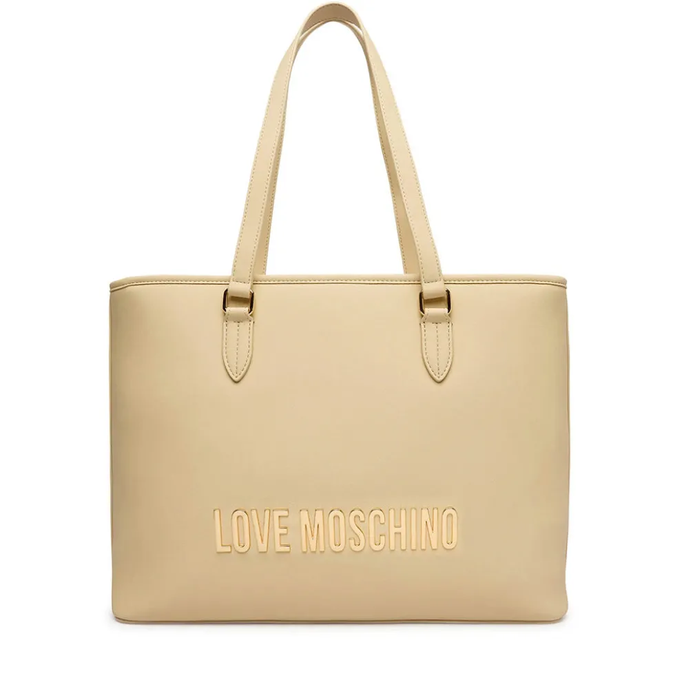 Borsa Donna Shopping LOVE MOSCHINO linea Bold Bag color Burro